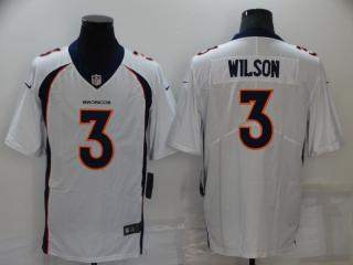 Denver Broncos 3 Russell Wilson Football Jersey Limited White