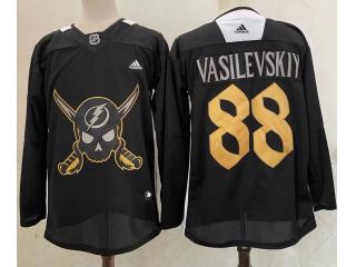 Adidas Tampa Bay Lightning 88 Andrei Vasilevskiy Ice Hockey Jersey Black