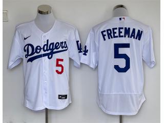 Nike Los Angeles Dodgers 5 Freddie Freeman Flexbase Baseball Jersey White