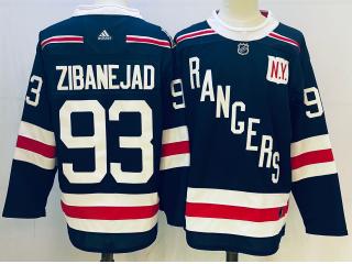 Adidas New York Rangers 93 Mika Zibanejad Ice Hockey Jersey Black
