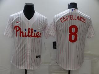 Nike Philadelphia Phillie ８ Nick Castellanos Baseball Jersey White