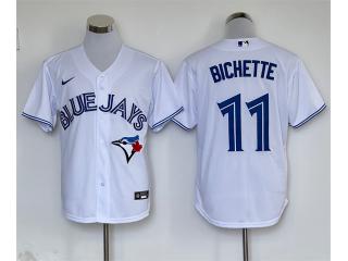 Nike Toronto Blue Jays 11 Bo Bichette Baseball Jersey White Fan