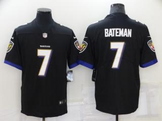 Baltimore Ravens 7 Rashod Bateman Football Jersey Limited Black