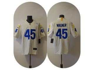 St. Louis Rams 45 Chris Wagner Football Jersey Legend Beige