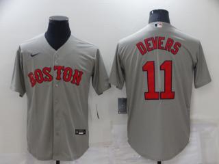 Nike Boston Red Sox 11 Rafael Devers Baseball Jersey Gray