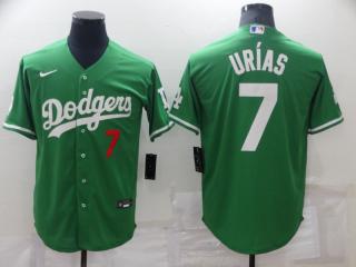 Nike Los Angeles Dodgers 7 Julio Urias Baseball Jersey Green