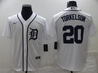 Nike Detroit Tigers 20 Spencer Torkelson Baseball Jersey White