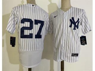 Nke New York Yankees 27 Giancarlo Stanton Flexbase Baseball Jersey White
