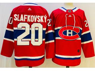 Adidas Montreal Canadiens 20 Juraj Slafkovsky Ice Hockey Jersey Red