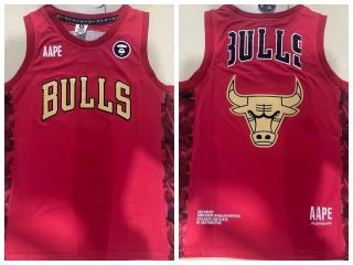 AAPE Chicago Bulls Basketball Jersey Red