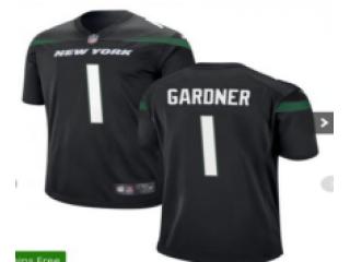 New York Jets 1 Sauce Gardner Football Jersey Legend Black