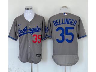 Nike Los Angeles Dodgers 35 Cody Bellinger Flexbase Baseball Jersey Gray