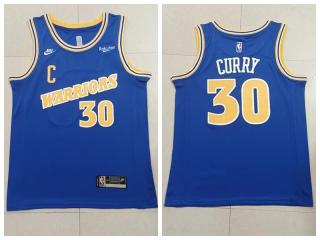Nike Golden State Warrior 30 Stephen Curry Basketball Jersey Blue