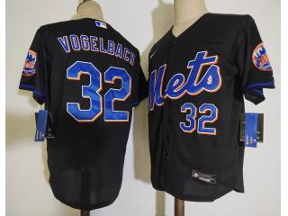 Nike New York Mets 32 Daniel Vogelbach Flexbase Baseball Jersey Black
