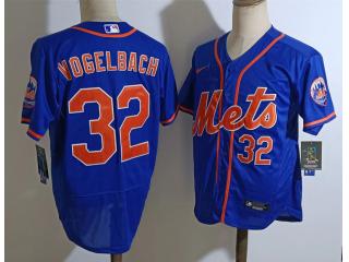 Nike New York Mets 32 Daniel Vogelbach Flexbase Baseball Jersey Blue