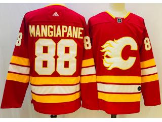 Adidas Calgary Flames 88 Andrew Mangiapane Ice Hockey Jersey Red