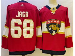 Adidas Florida Panthers 68 Jaromir Jagr Ice Hockey Jersey Red