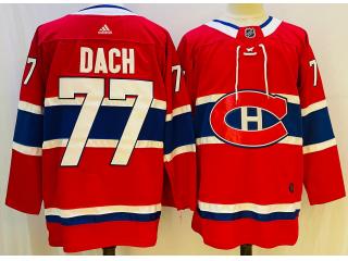 Adidas Montreal Canadiens 77 Kirby Dach Ice Hockey Jersey Red
