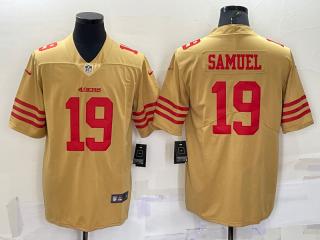 San Francisco 49ers 19 Deebo Samuel Football Jersey Legend Beige 