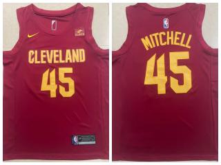 Nike Cleveland Cavaliers 45 Donovan Mitchell Basketball Jersey Red