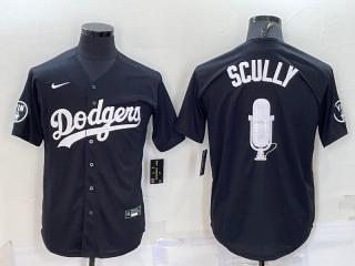 Nike Los Angeles Dodgers Scully Baseball Jersey Black