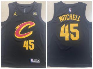 Nike Cleveland Cavaliers 45 Donovan Mitchell Basketball Jersey Black
