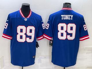 New York Giants 89 Kadarius Toney Football Jersey Limited Blue