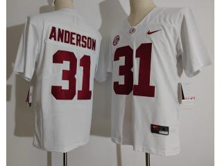 Alabama Crimson Tide 31 Will Anderson Limited College Football Jersey White