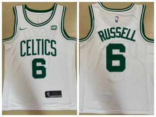 Nike Boston Celtics 6 Bill Russell Basketball Jersey White