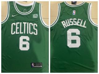 Nike Boston Celtics 6 Bill Russell Basketball Jersey Green