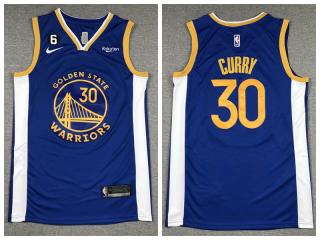 Nike Golden State Warrior 30 Stephen Curry Basketball Jersey Blue