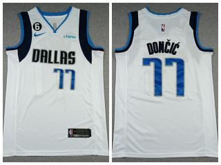 Nike Dallas Mavericks 77 Luka Doncic Basketball Jersey White