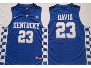 Kentucky Wildcats 23 Anthony Davis College Basketball Jersey Blue