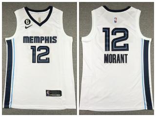 Nike Memphis Grizzlies 12 Ja Morant Basketball Jersey White