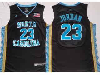 North Carolina 23 Michael Jordan College Basketball Jersey Black
