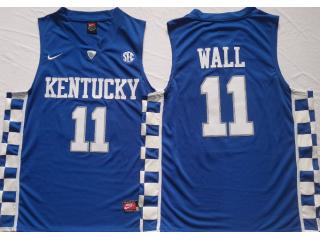 Kentucky Wildcats 11 John wall College Basketball Jersey Blue