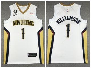 New Orleans Pelicans 1 Winning Williamson Basketball Jersey White