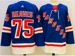 New York Rangers 75 Ryan Reaves Ice Hockey Jersey Blue