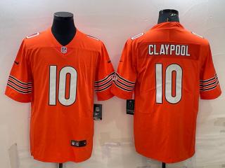 Chicago Bears 10 Chase Claypool Football Jersey Legendary Orange