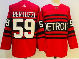 Adidas Detroit Red Wings 59 Tyler Bertuzzi Ice Hockey Jersey Red