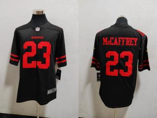 San Francisco 49ers 23 Christian McCaffrey Football Jersey Black