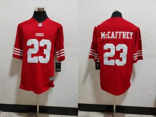 San Francisco 49ers 23 Christian McCaffrey Football Jersey Red