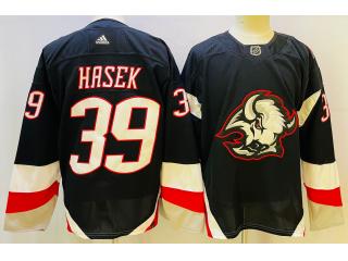 Adidas Buffalo Sabres 39 Dominik Hasek Ice Hockey Jersey Black