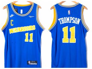 Nike Golden State Warrior 11 klay Thompson Basketball Jersey Blue Classic Edition