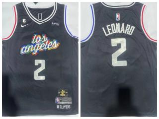 Nike L.A. Clippers 2 Kashi Leonard Basketball Jersey black City Edition
