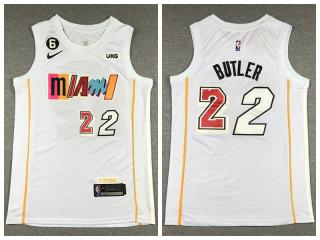 Nike Miami Heat 22 Jimmy Butler Basketball Jersey White City Edition