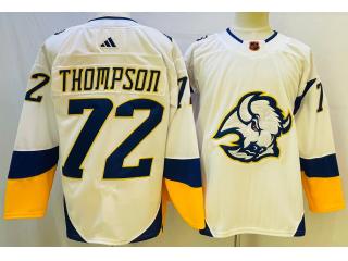 Adidas Buffalo Sabres 72 Tage Thompson Ice Hockey Jersey White