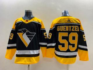 Adidas Pittsburgh Penguins 59 Jake Guentzel Ice Hockey Jersey Black
