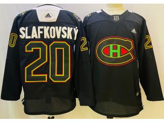 Adidas Montreal Canadiens 20 Juraj Slafkovsky Ice Hockey Jersey Black
