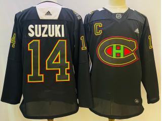 Adidas Montreal Canadiens 14 Nick Suzuki Ice Hockey Jersey Black
